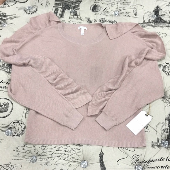 Leith Ruffle Sleeve Sweater - Picture 4 of 7